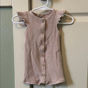 Charming Brown Checkered Kids Bodysuit